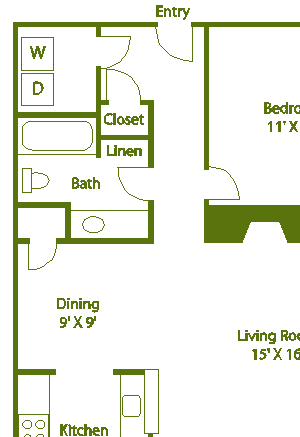 2 bed 2 bath